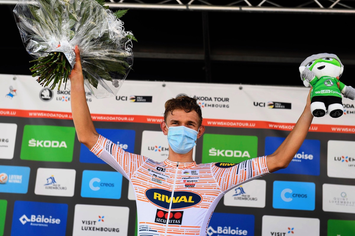 プロ初勝利を挙げた22歳のアンドレアス・クローン（デンマーク、リワル・レディーネス サイクリングチーム）