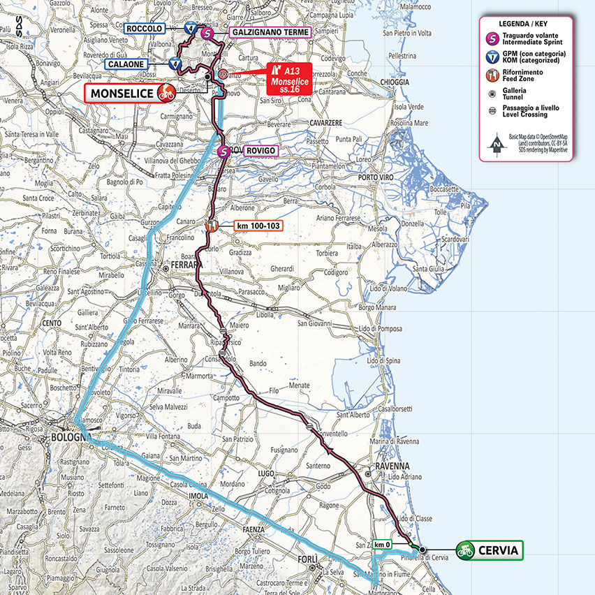 10月16日(金)第13ステージ チェルヴィア〜モンセリーチェ 192km ☆☆