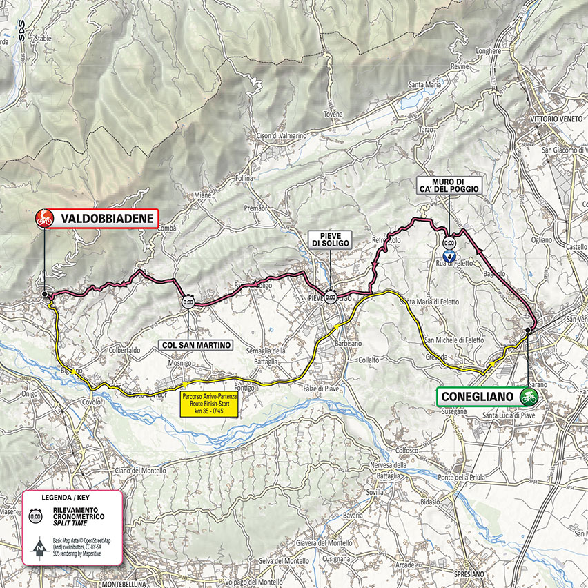 10月17日（土）第14ステージ　コネリアーノ〜ヴァルドッビアーデネ　34.1km（個人TT）☆☆☆☆