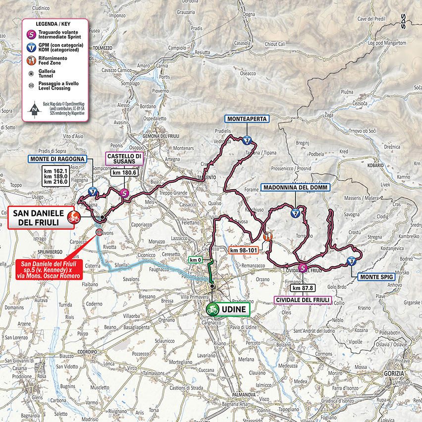 10月20日（火）第16ステージ　ウーディネ〜サンダニエーレ・デル・フリウリ　229km　☆☆☆☆