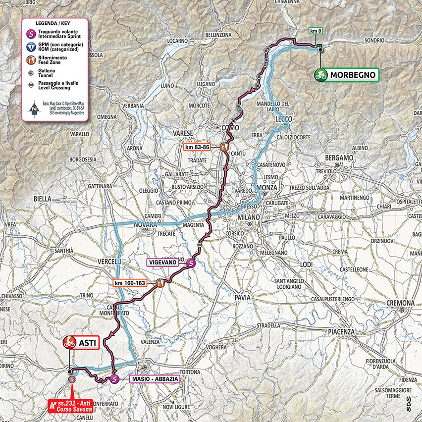 10月23日（金）第19ステージ　モルベーニョ〜アスティ　253km　☆