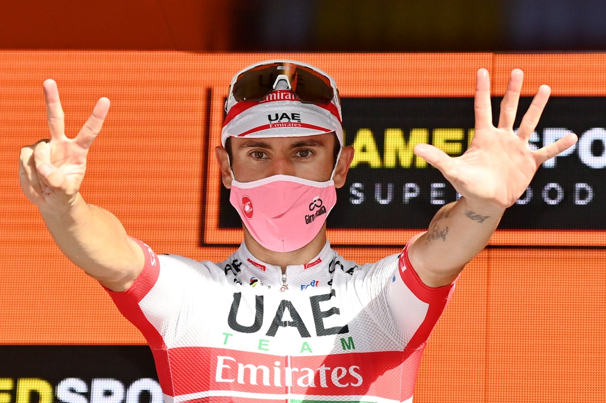 ステージ通算7勝目をマークしたディエゴ・ウリッシ(イタリア、UAEチームエミレーツ)