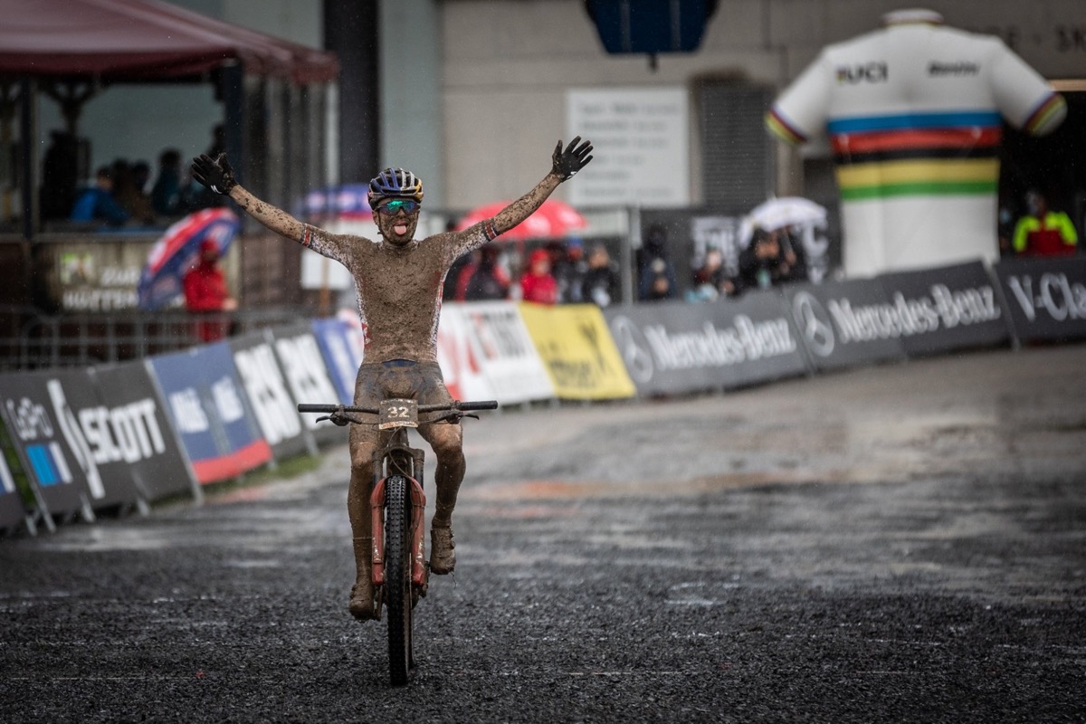 E-MTB男子　圧倒的な走りで優勝したトーマス・ピドコック（イギリス）