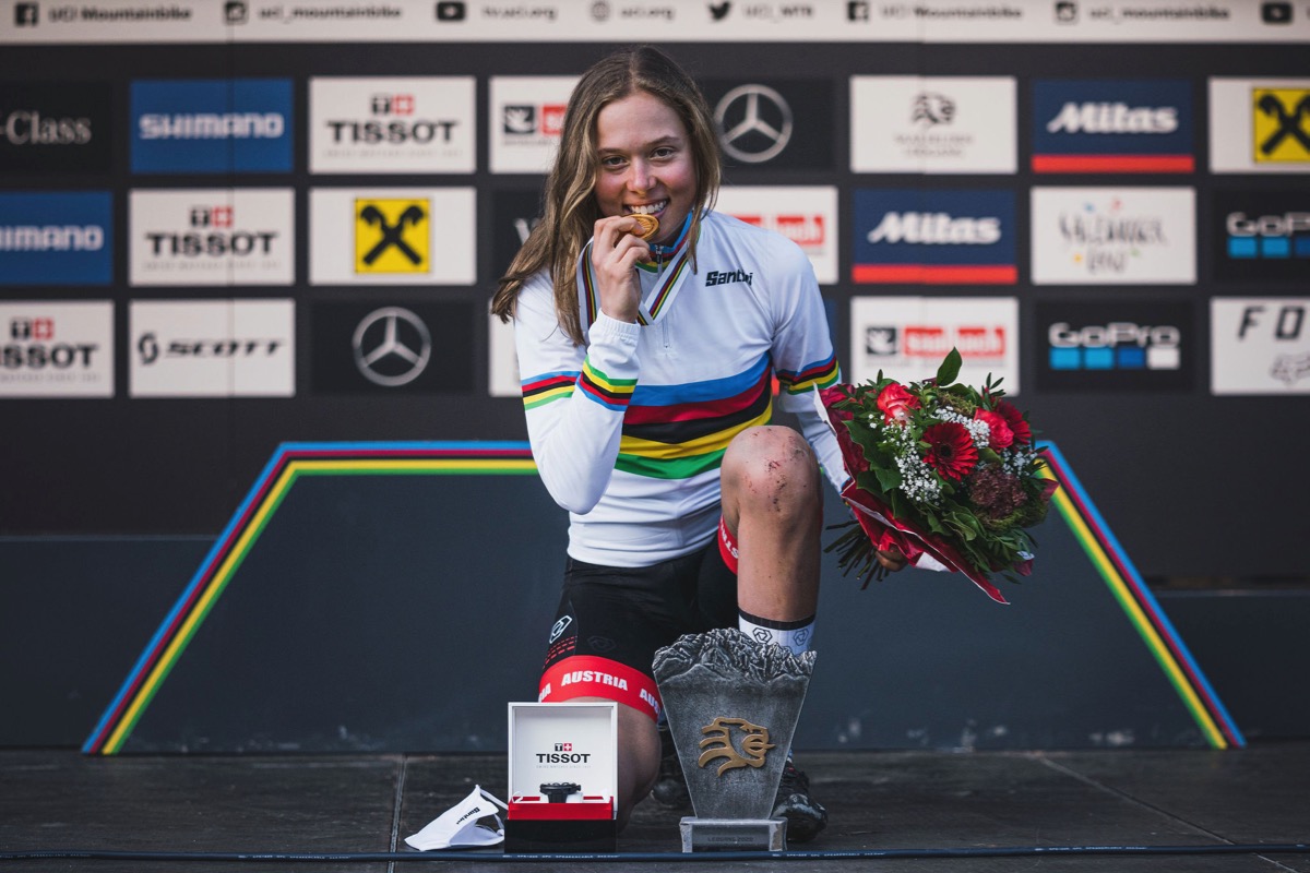 XCO女子ジュニア　初優勝を遂げたモナ・ミッターウォールナー（オーストリア）