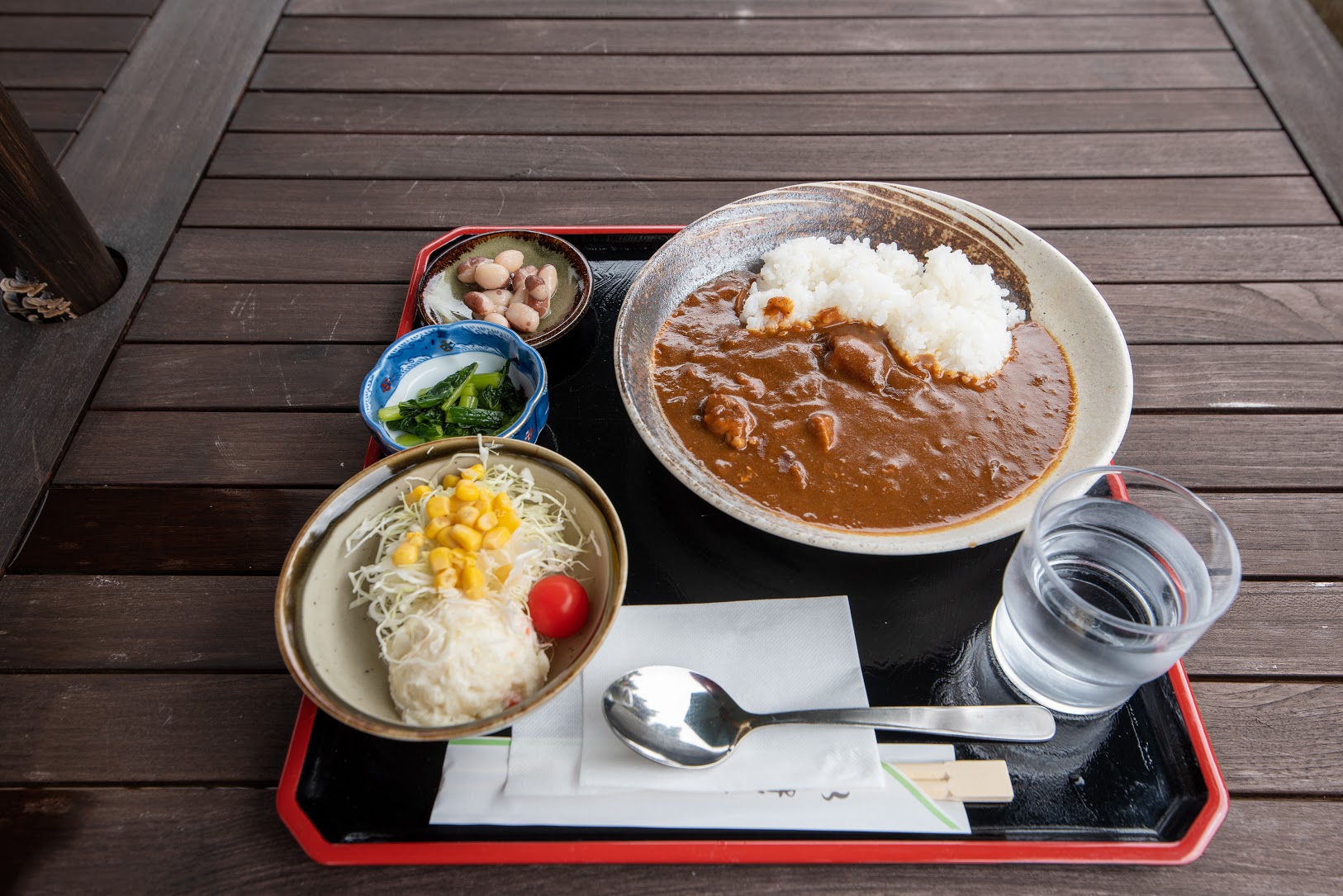 白馬名物のカレーを頂く