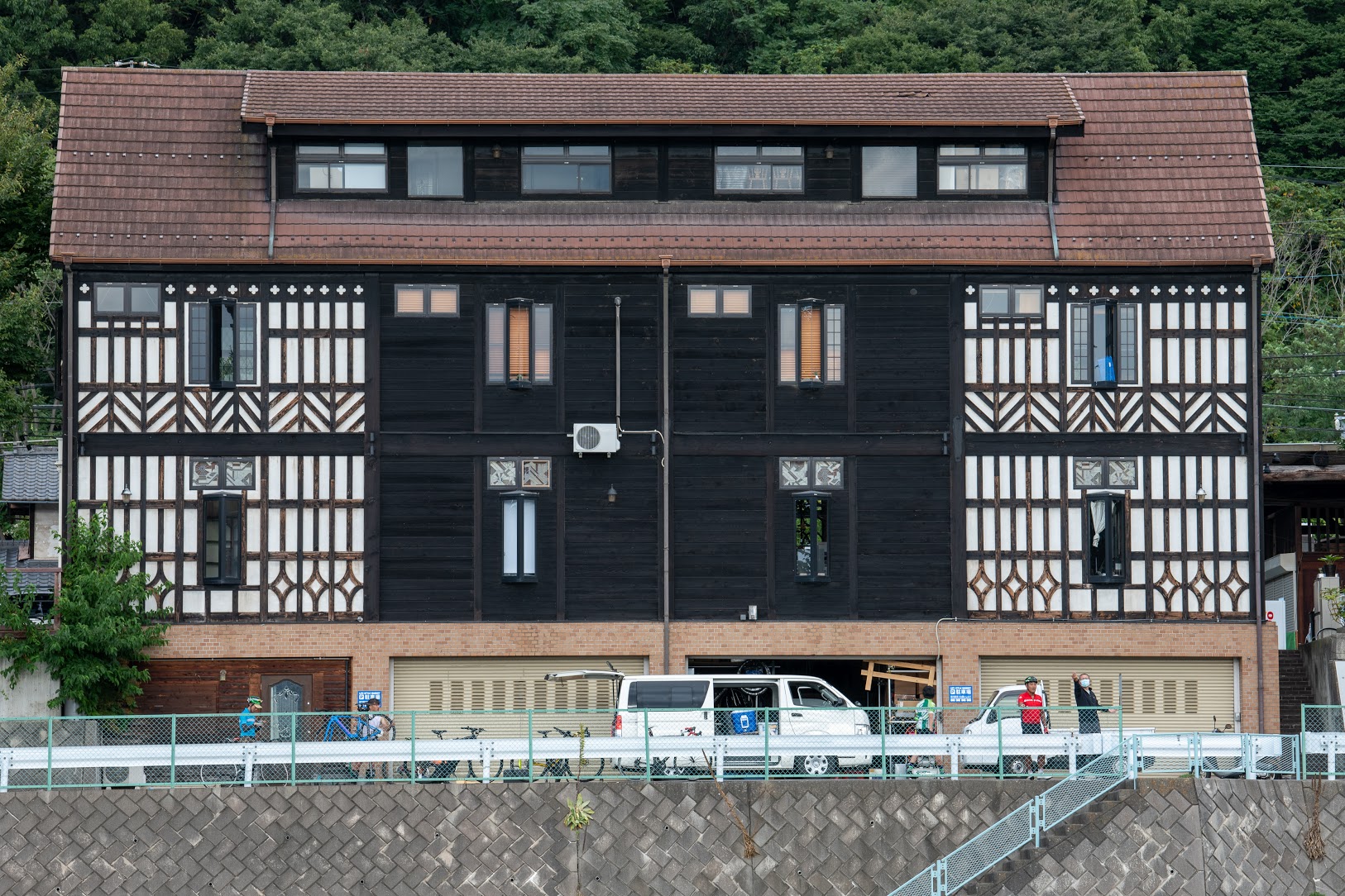 2日目の終点、バイクランチ(裏側)