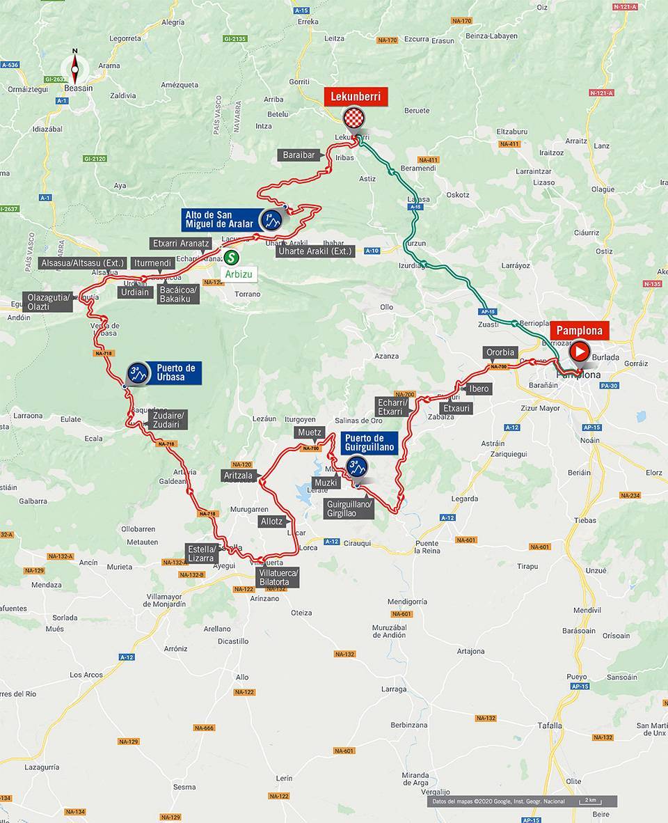 10月21日（水）第2ステージ　パンプローナ〜レクンベリ　151.6km