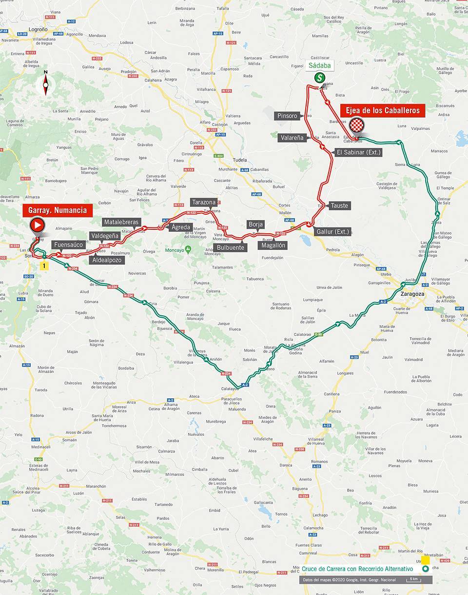 10月23日（金）第4ステージ　ガライ ヌマンシア〜エヘア・デ・ロス・カバリェロス　191.7km