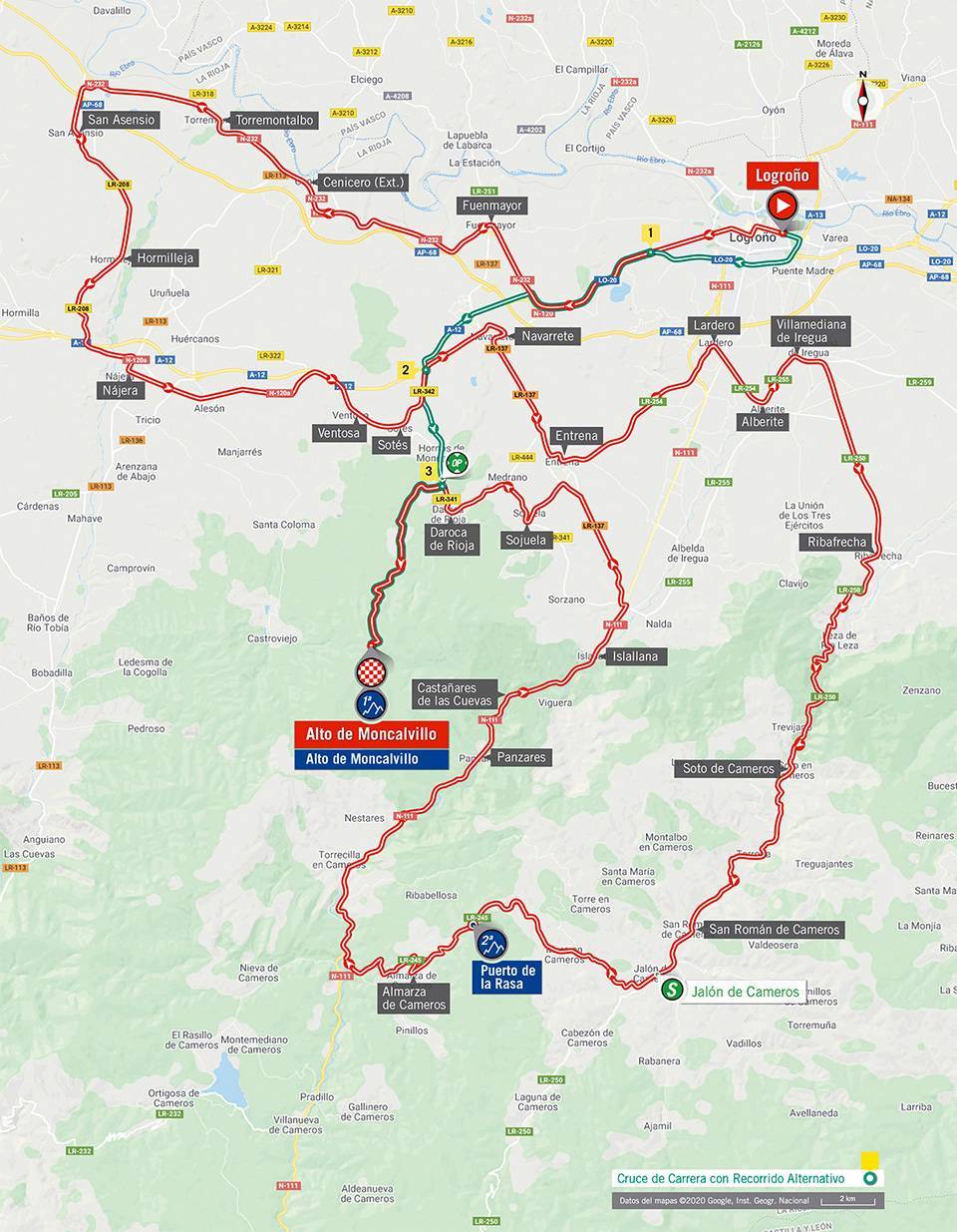 10月28日（水）第8ステージ　ログローニョ〜アルト・デ・モンカルビリョ　164km