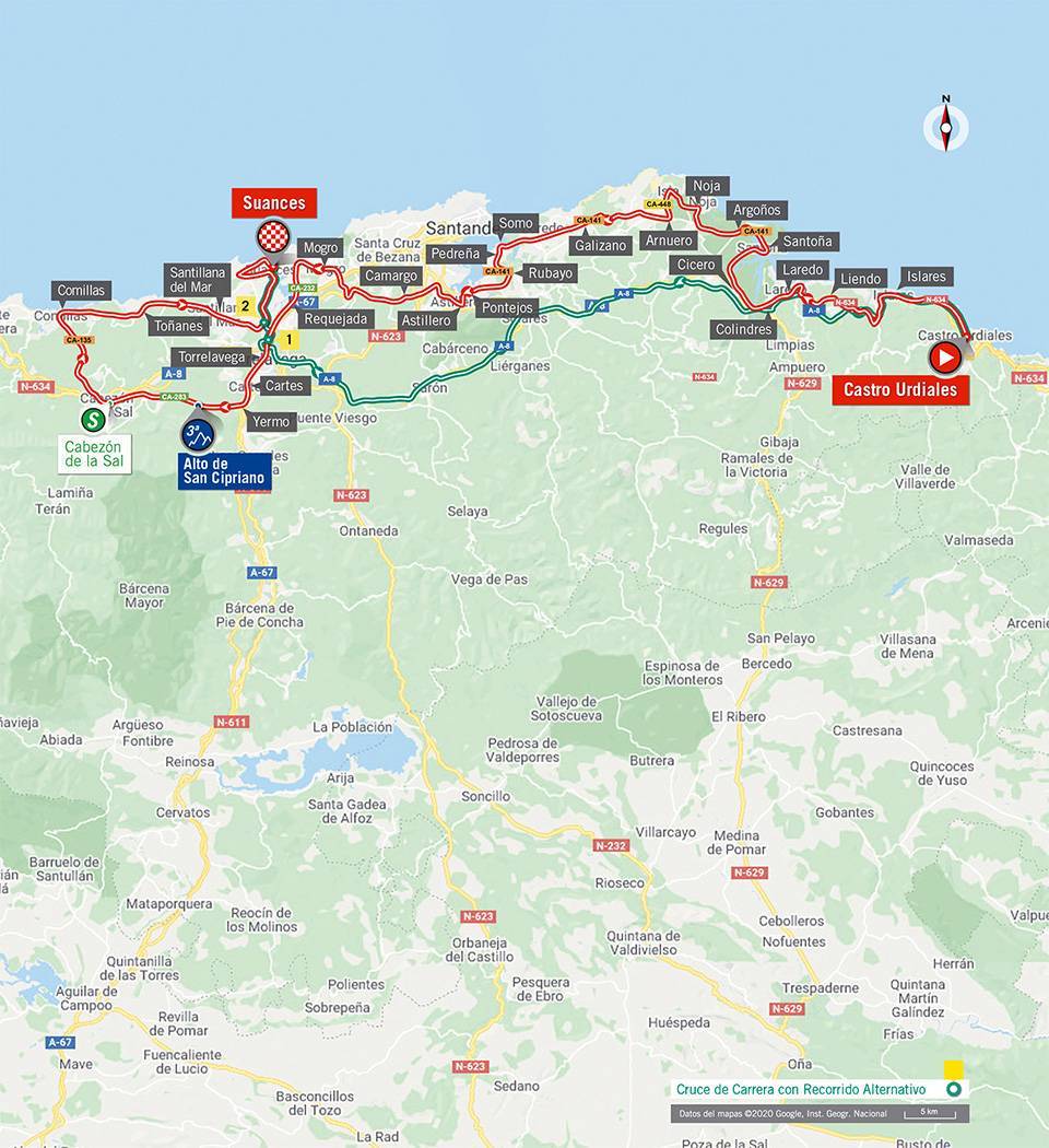 10月30日（金）第10ステージ　カストロ・ウルディアレス〜スアンセス　185km