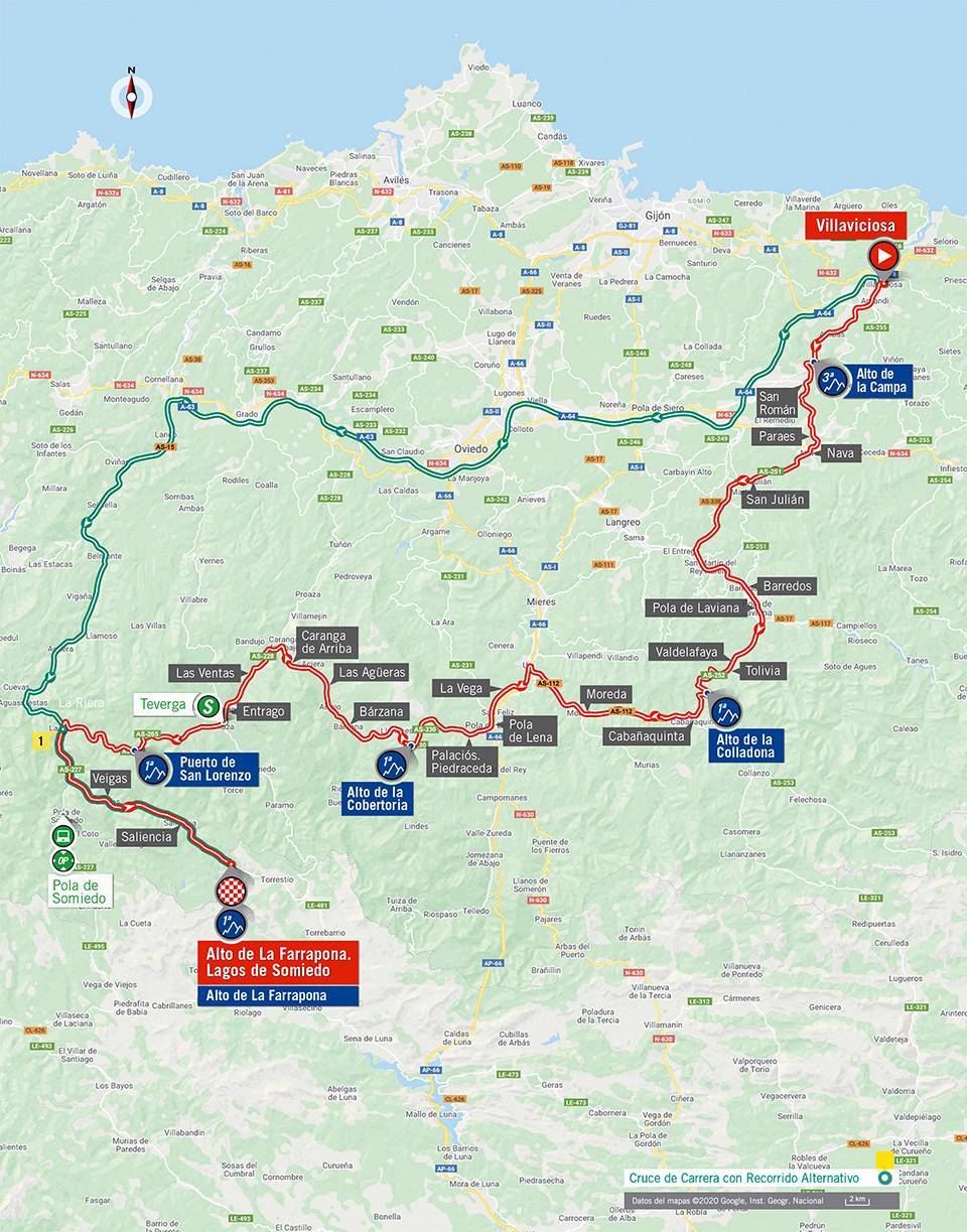 10月31日（土）第11ステージ　ビリャビシオサ〜アルト・デ・ラ・ファラポナ、ラゴス・デ・ソミエド　170km