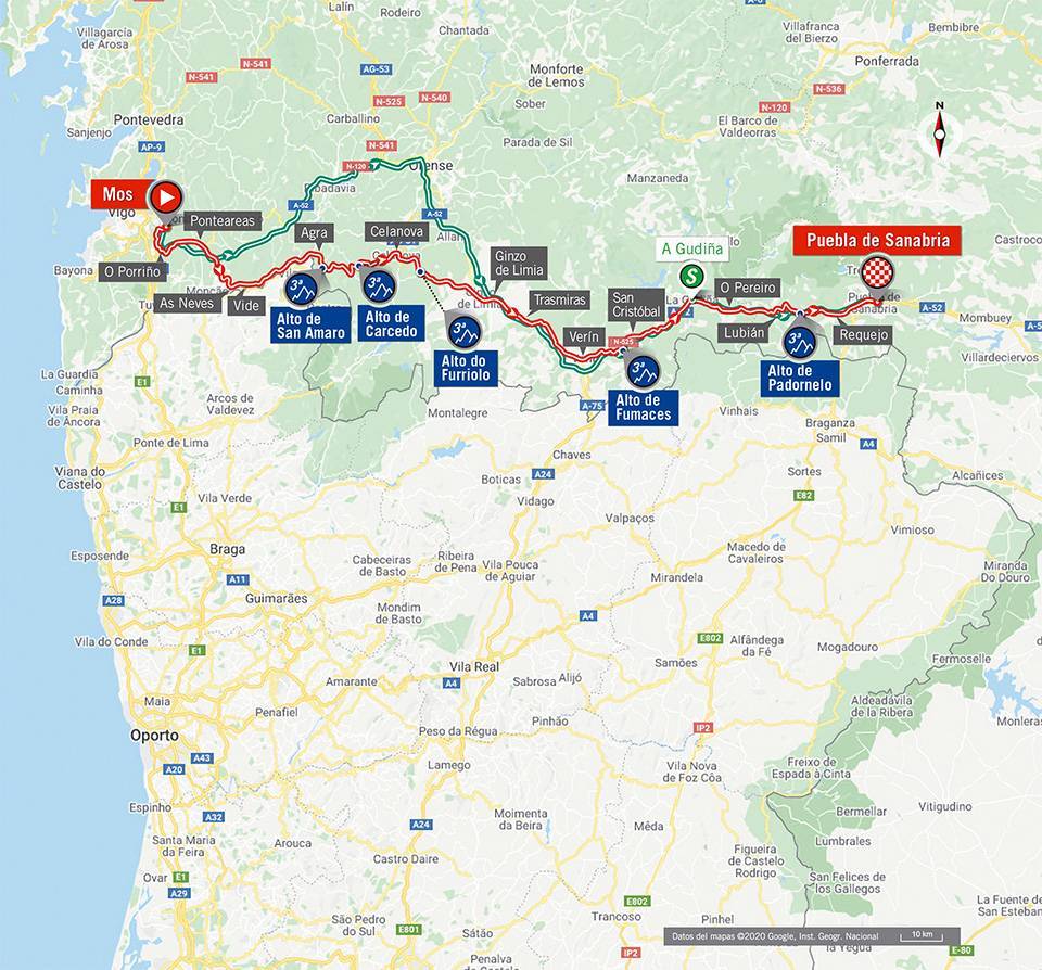 11月5日（木）第15ステージ　モス〜プエブラ・デ・サナブリア　230.8km