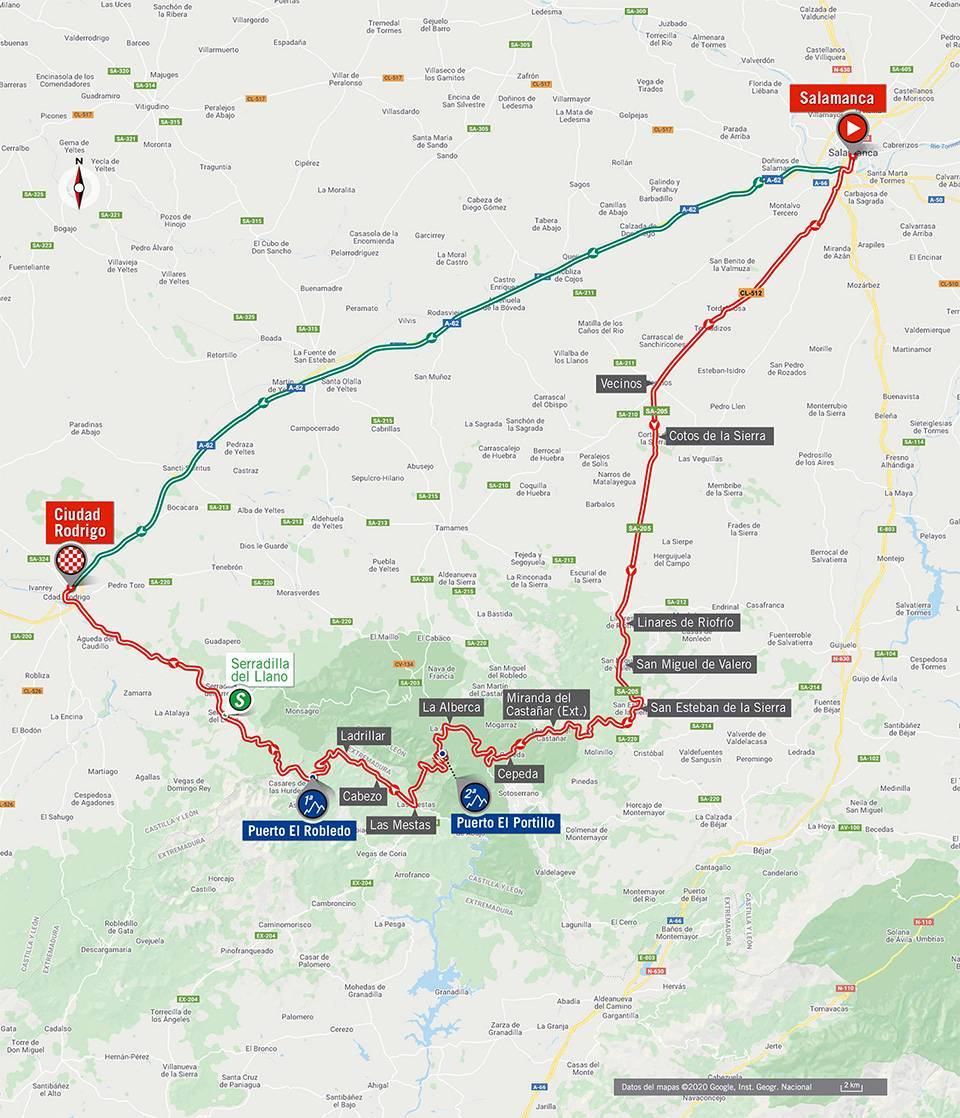 11月6日（金）第16ステージ　サラマンカ〜シウダード・ロドリゴ　162km