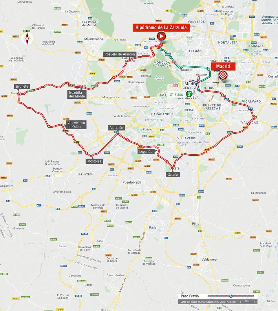 11月8日（日）第18ステージ　サルスエラ競馬場〜マドリード　124.2km