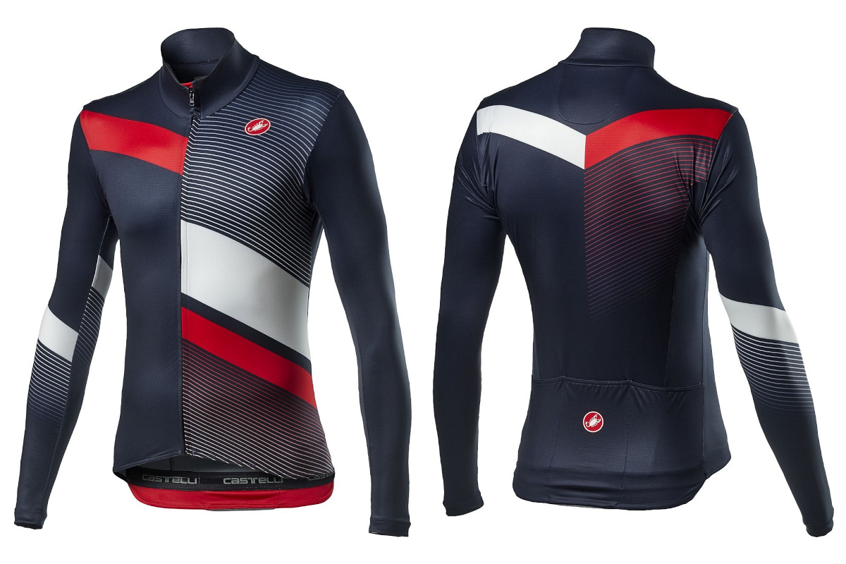 カステリ MID THEMAL PRO LS JERSEY(SAVILE BLUE WHITE RED)
