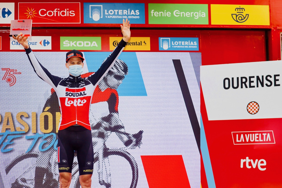 UCIレース通算30勝目を挙げたティム・ウェレンス(ベルギー、ロット・スーダル)