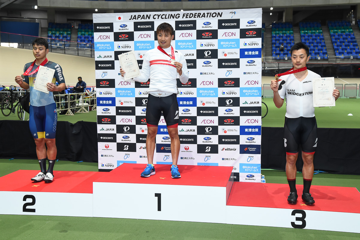 男子スクラッチ 表彰式