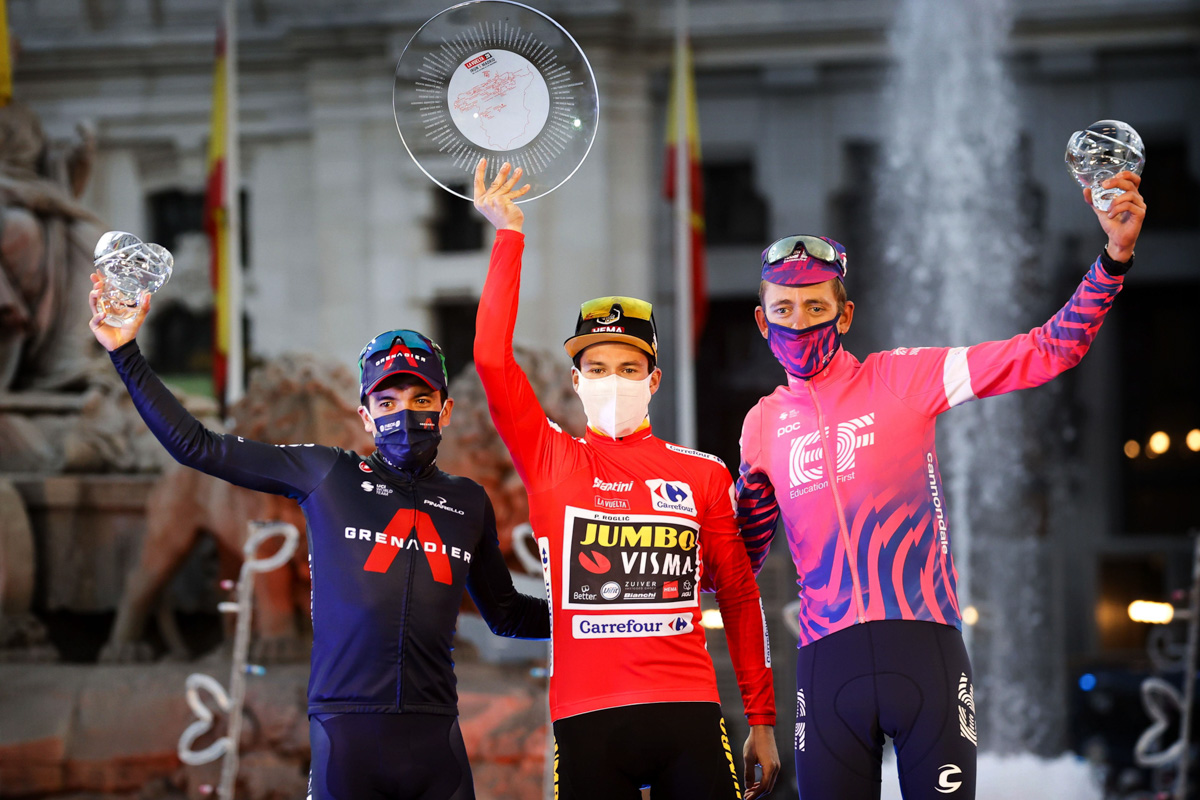 総合優勝に輝いたプリモシュ・ログリッチ(スロベニア、ユンボ・ヴィスマ