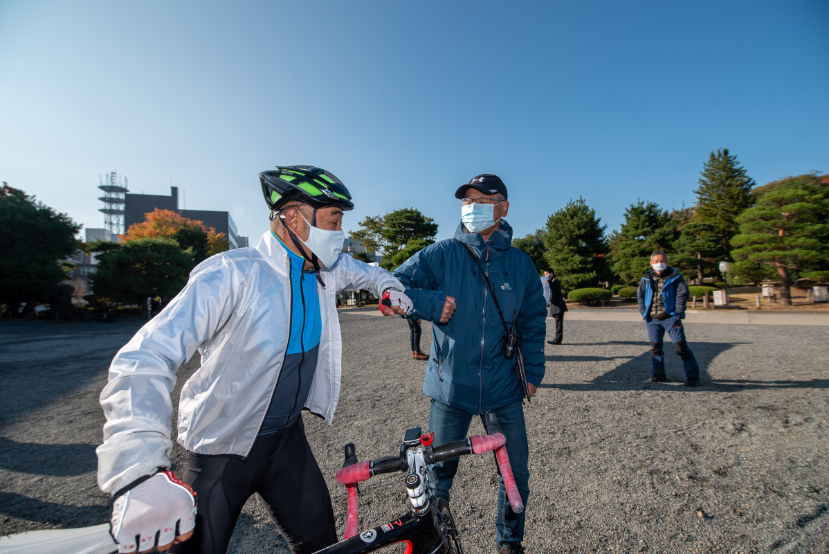 ひと月前の北信ライドから引き続き参加された方も　お久しぶりです！