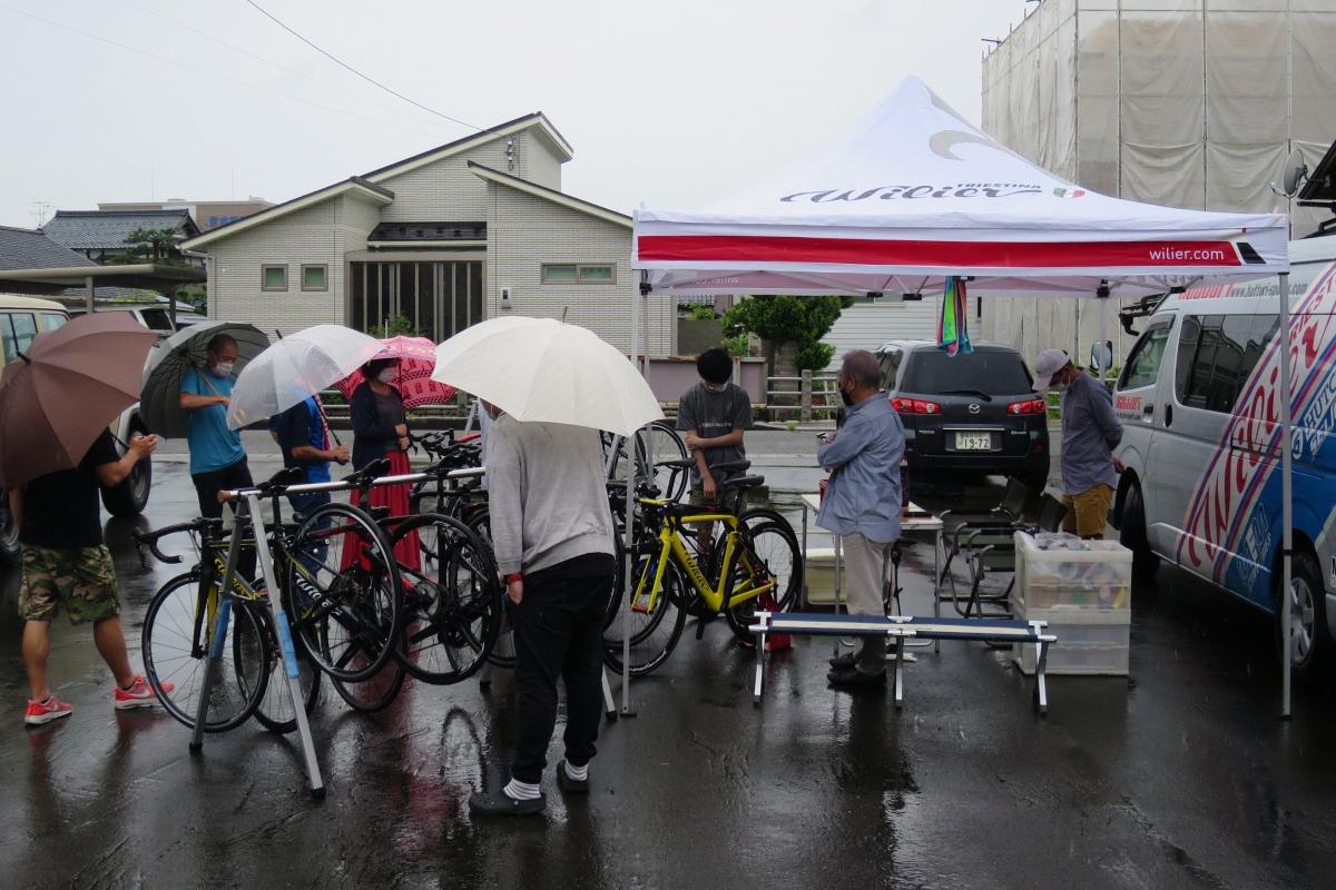 雨の中沢山の方が来てくれました