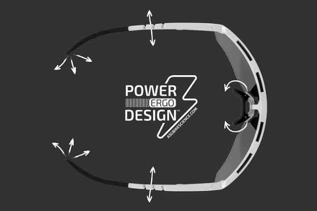 フィット感を高めてくれるPOWER ERGO DESIGNを採用