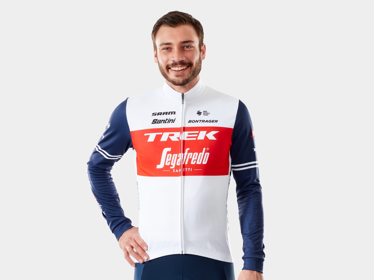 Santini Trek-Segafredo Men’s Team Replica Long Sleeve Race Cycling Jersey