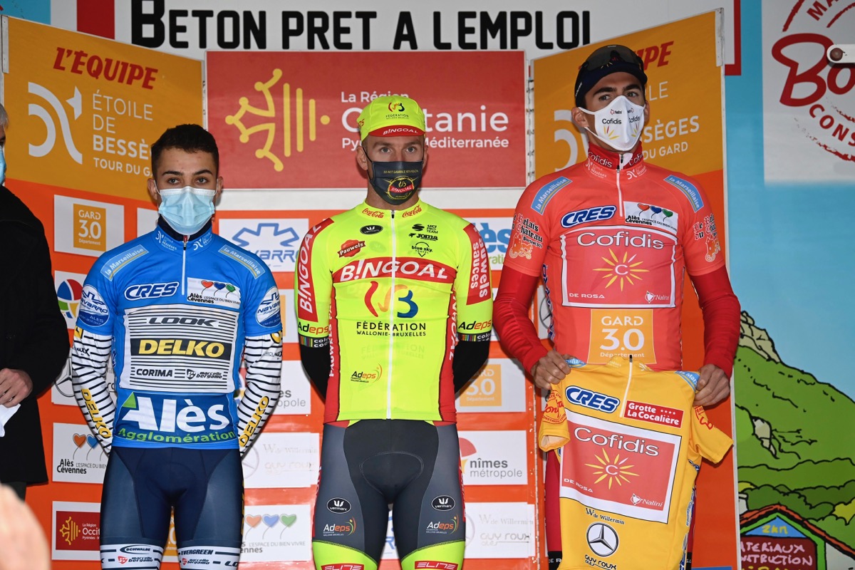 ステージ勝者ティモシー・デュポン（ベルギー、ビンゴール・ワロニーブリュッセル）や総合首位クリストフ・ラポルト（フランス、コフィディス）