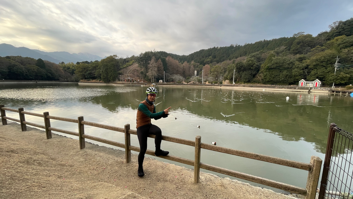 小学生の頃にフナ釣りに通った滝の宮公園。いつもこの定位置で釣ってた