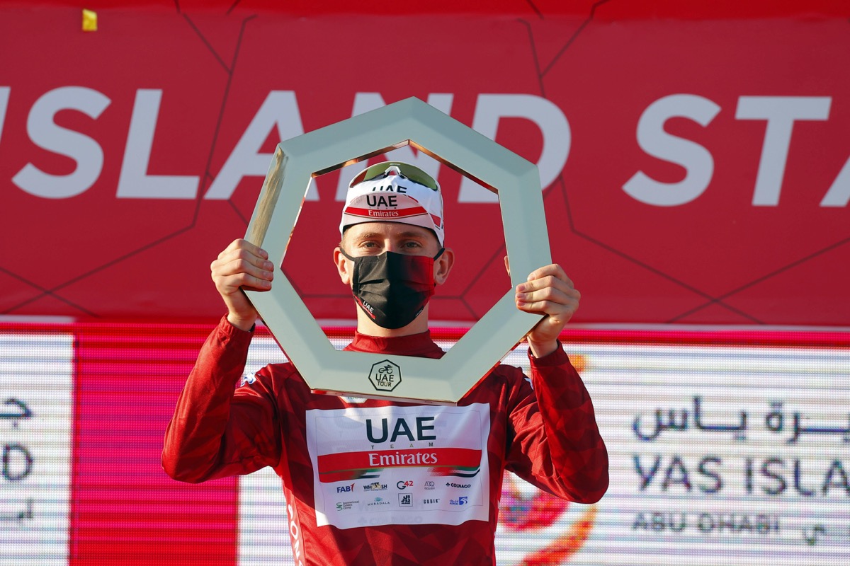 UAEツアーで総合優勝を遂げたタデイ・ポガチャル(スロベニア、UAEチームエミレーツ)