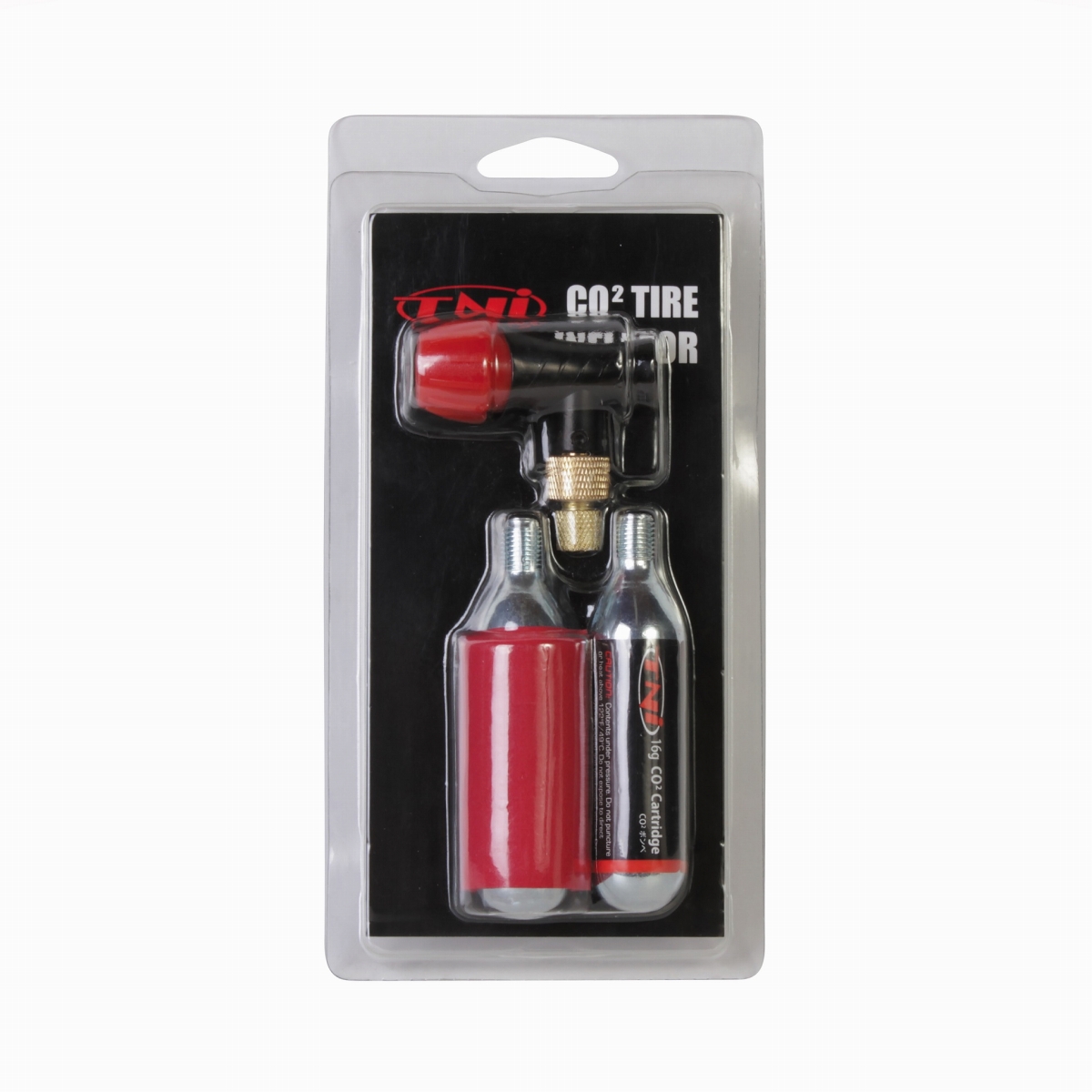 TNI CO2 ボンベセット (バルブタイプ)黒×赤ヘッド