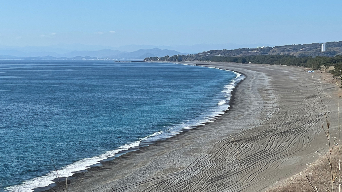 赤野休憩所は太平洋と琴ヶ浜がよく見える絶景ポイント