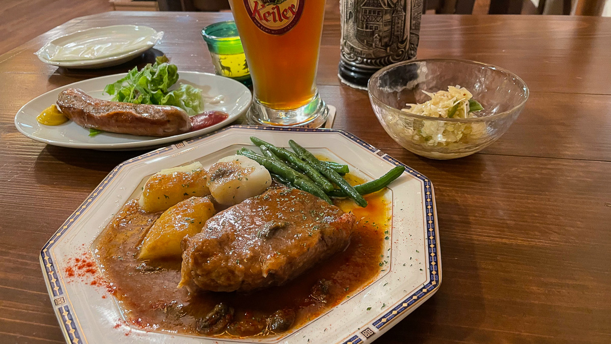 内子町の食材を使ったドイツ料理をいただく