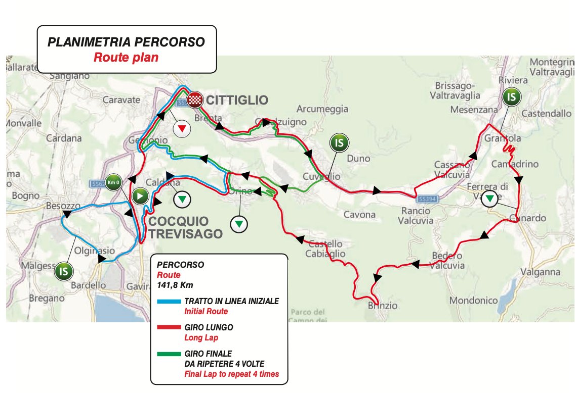 トロフェオ・アルフレードビンダ2021コースマップ