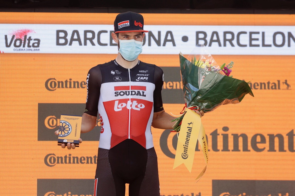 カタルーニャ通算5勝目を射止めたトーマス・デヘント(ベルギー、ロット・スーダル)