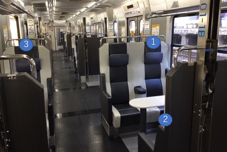 99名定員のところ約40~60名に乗車人数を制限