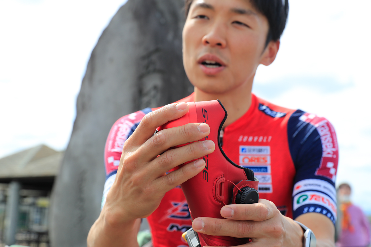 「引き上げた時にカパカパ感がない第3世代RC9は、今までのシマノシューズでもピカイチ」小野寺玲(宇都宮ブリッツェン)