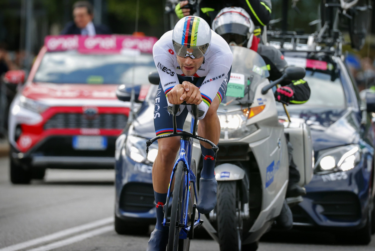 世界チャンピオンのフィリッポ・ガンナ（イタリア、イネオス・グレナディアーズ）が2年連続ジロ開幕TT制覇