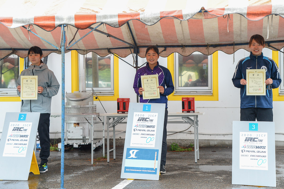 女子オープンロードレース 表彰式