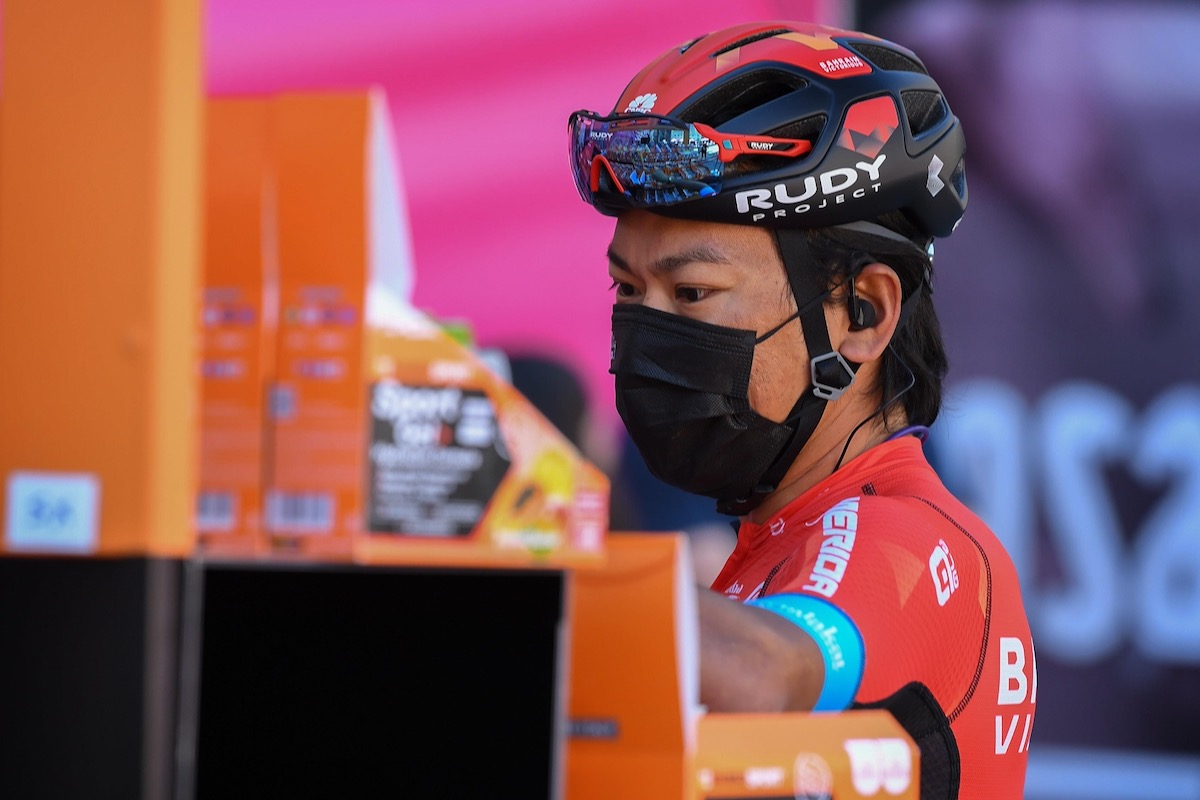 7月に帰国しトレーニングを積んでいる新城幸也(バーレーン・ヴィクトリアス)