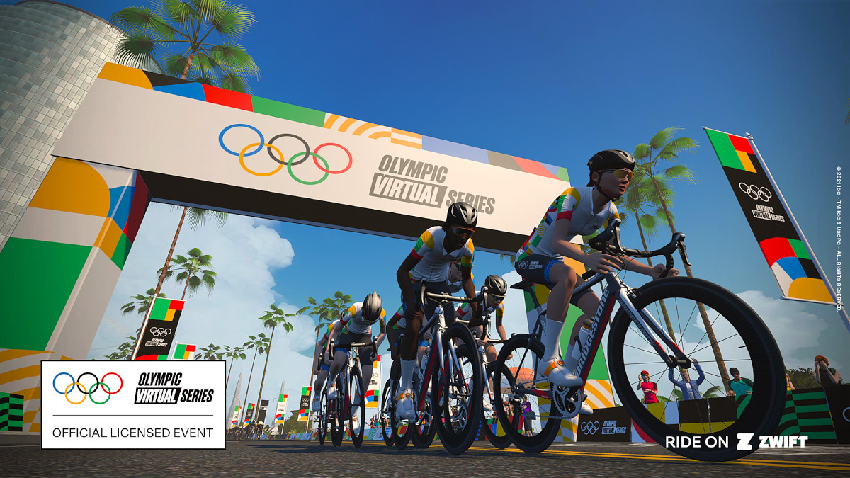 オリンピック選手と一緒に走るバーチャルサイクリングシリーズ「Olympic Virtual Series」を開催
