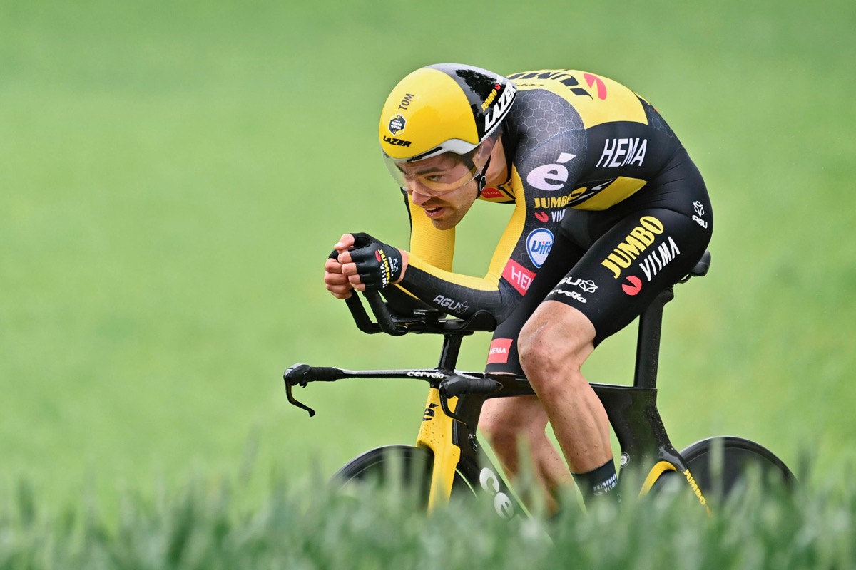 復帰戦を走ったトム・デュムラン(オランダ、ユンボ・ヴィズマ)はステージ16位