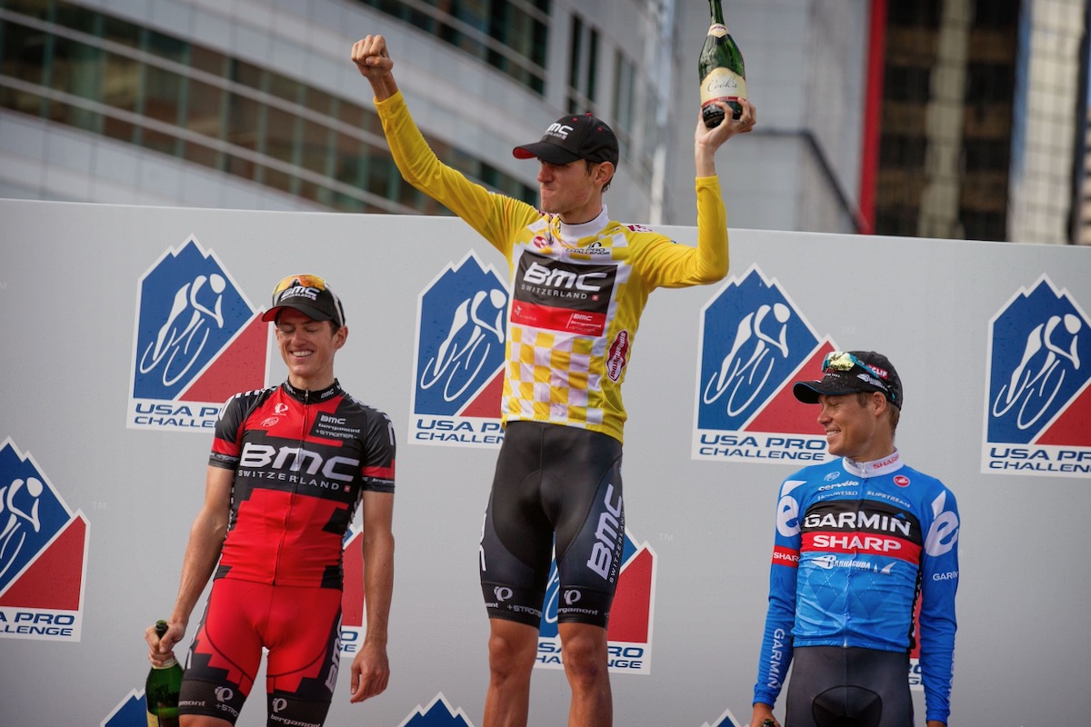 2013年ツアー・オブ・カリフォルニア 総合優勝に輝いた(アメリカ、当時BMCレーシング)
