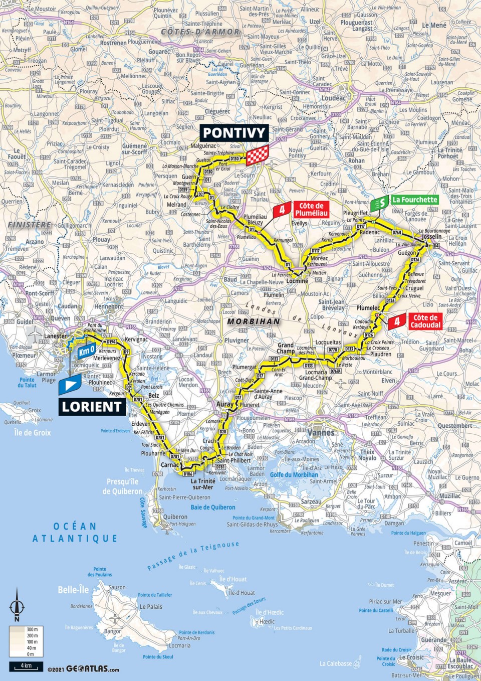 6月28日（月）第3ステージ　ロリアン〜ポンティヴィー　182.9km