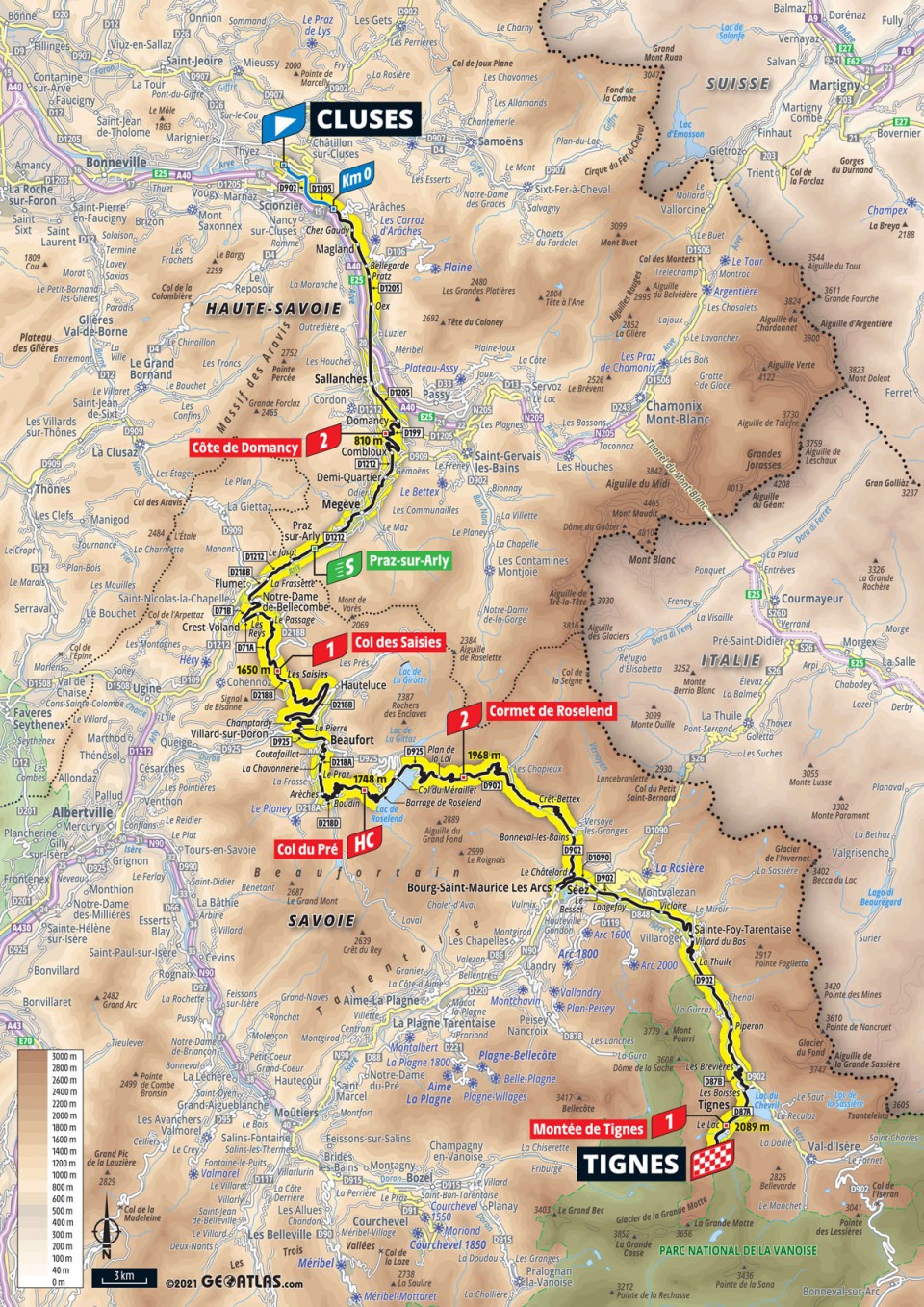 7月4日（日）第9ステージ　クリューズ〜ティーニュ　144.9km