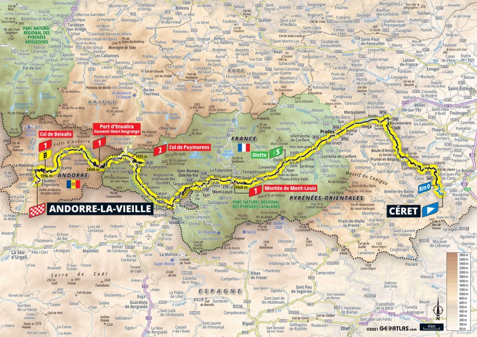 7月11日(日)第15ステージ セレ〜アンドラ・ラ・ベリャ 191.3km