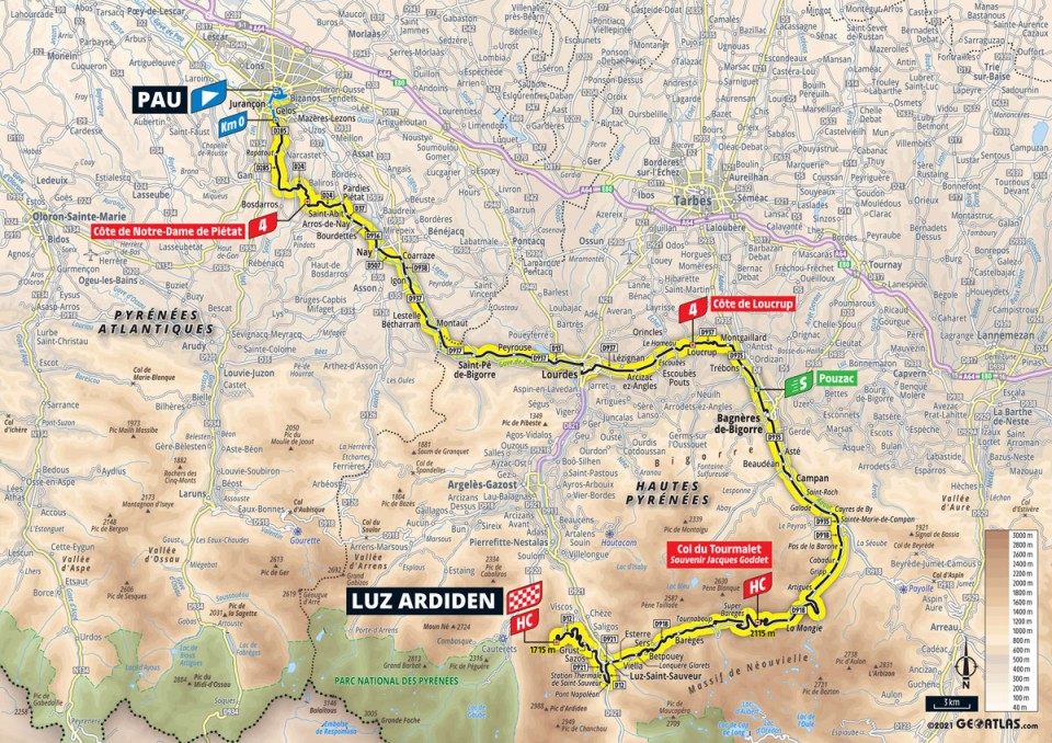7月15日(木)第18ステージ ポー〜リュ・ザルディダン 129.7km
