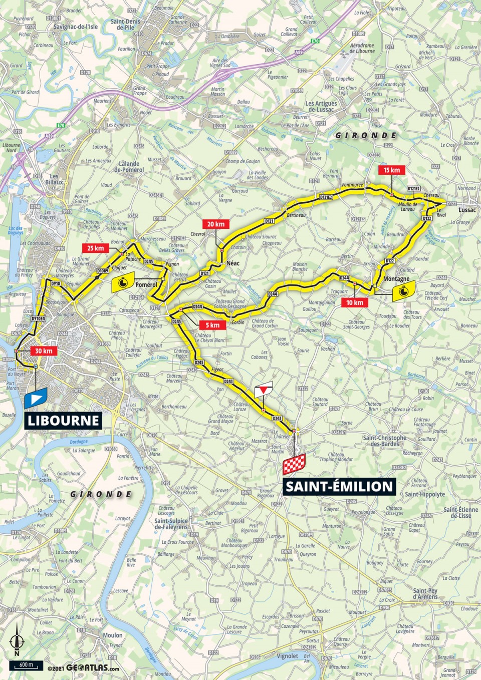 7月17日(土)第20ステージ リブルヌ〜サン=テミリオン 30.8km(個人TT)