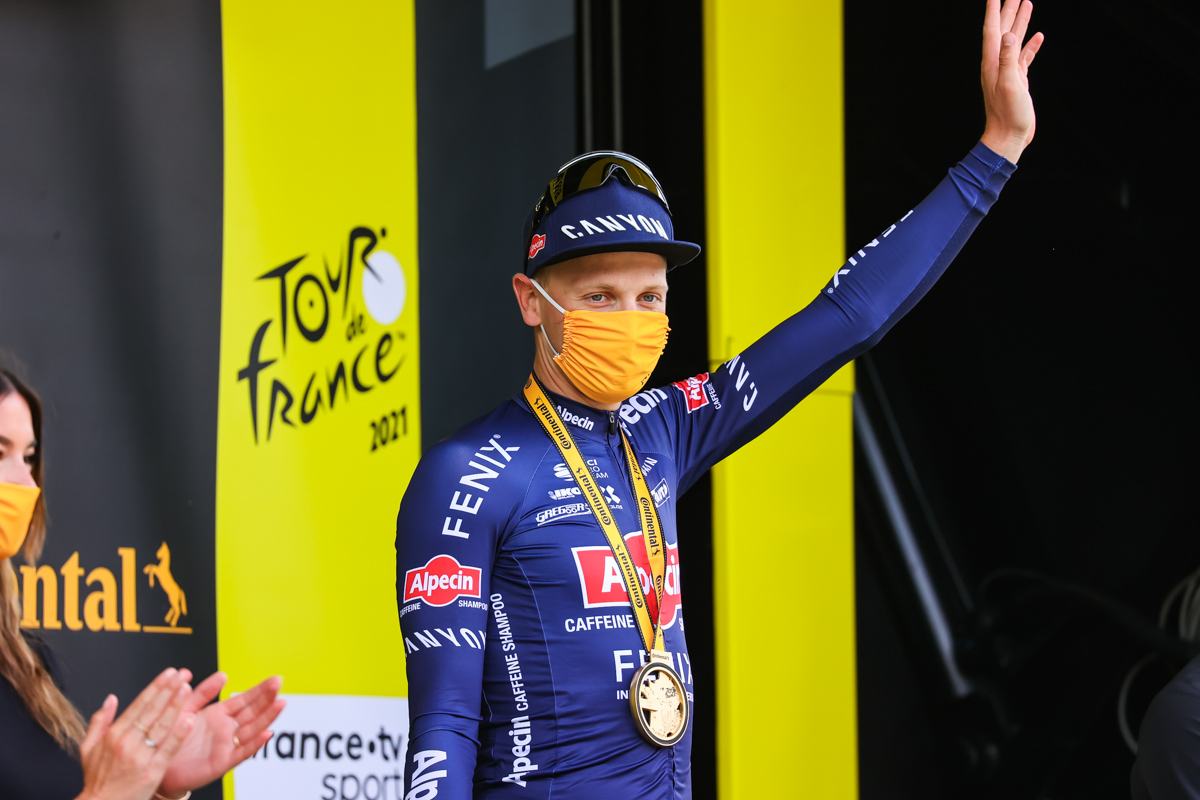 ステージ初優勝を飾ったティム・メルリール(ベルギー、アルペシン・フェニックス)