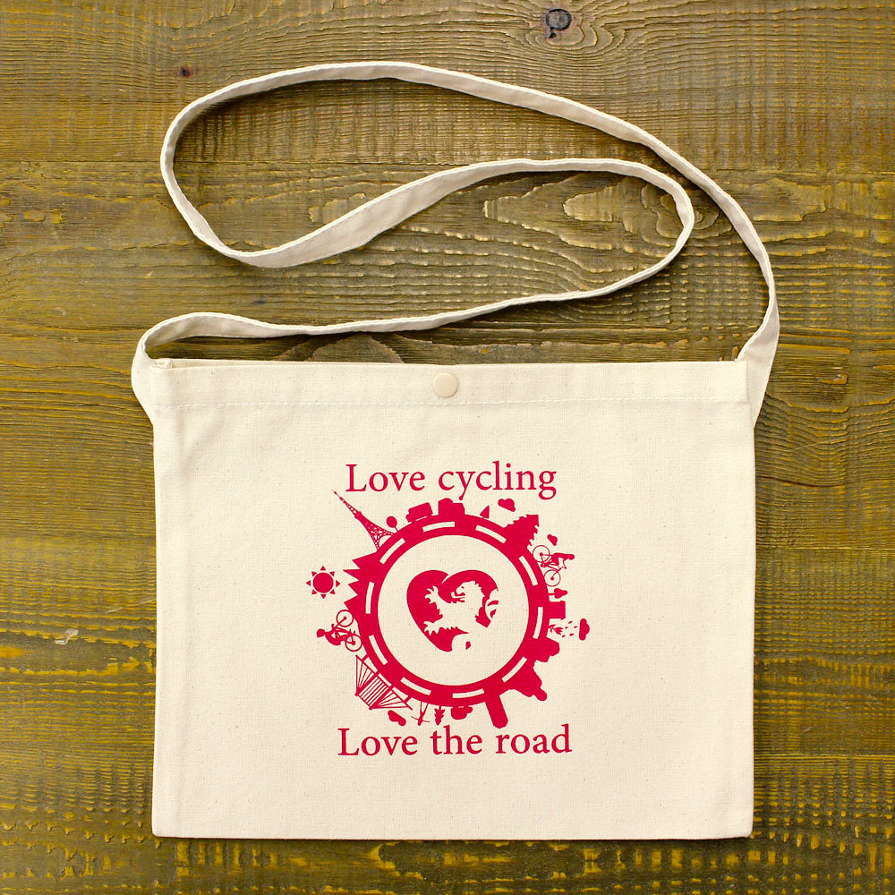 KAPELMUUR Love cycling Love the road サコッシュ