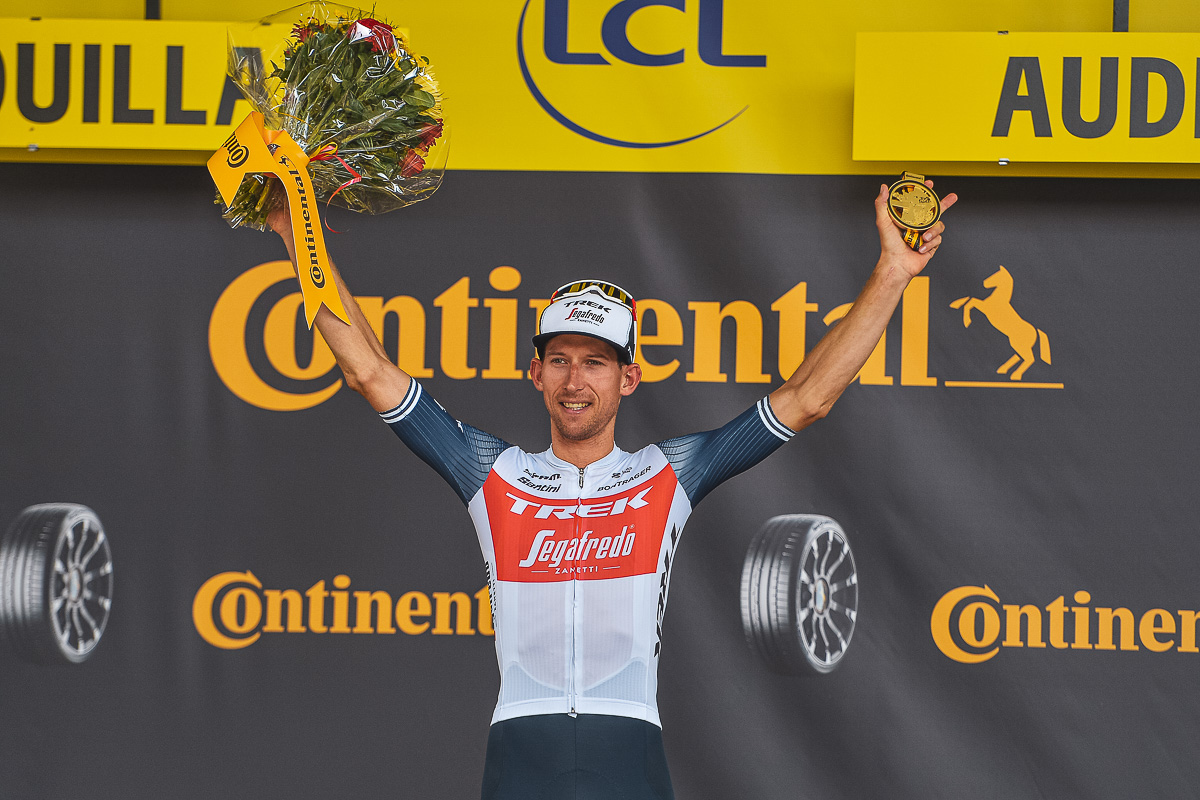 ツールでステージ2勝目を挙げたバウケ・モレマ(オランダ、トレック・セガフレード)